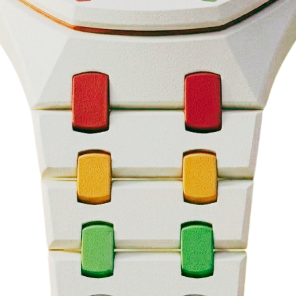 Le Carnaval strap — rainbow indices